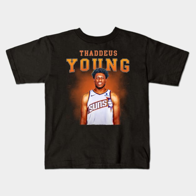 Thaddeus Young Kids T-Shirt by Bojes Art